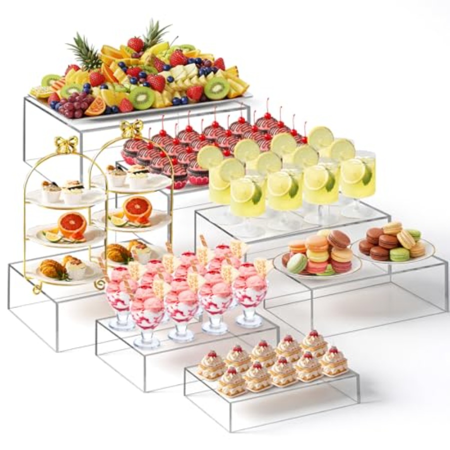 Juego de 7 Elevadores de Buffe - Display Risers Set reseña y precio